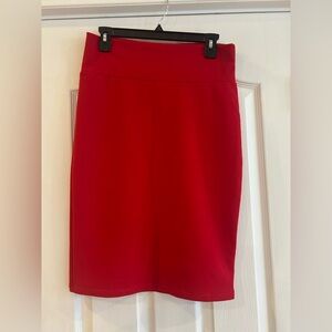 LuLaRoe Red Crinkled Nylon Mini Skirt – Size M – Soft & Lightweight